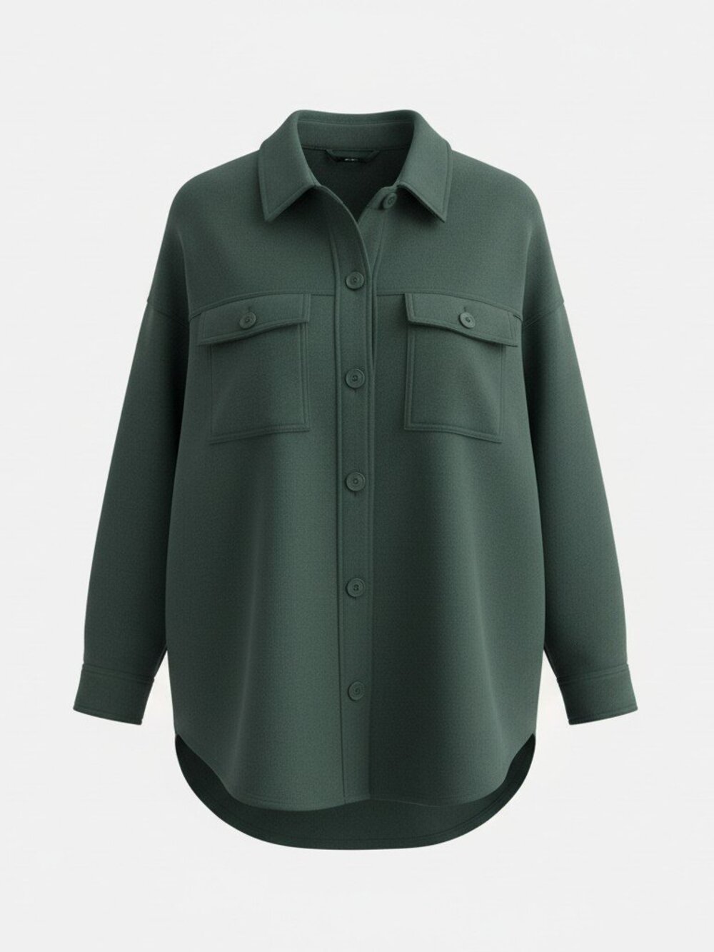 Lazypants Green Button-Up Utility Shirt Jacket Shacket - Small